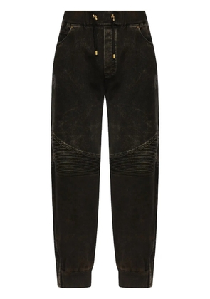 Balmain cotton straight-leg trousers - Black