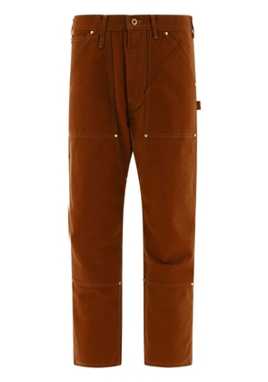 Human Made straight-leg gold-toned hardware trousers - Brown