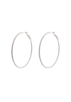 Dana Rebecca Designs diamond-embellished hoop earrings - Silver