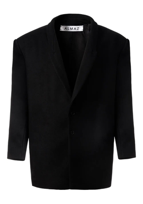 Almaz Trapeze single-breasted coat - Black