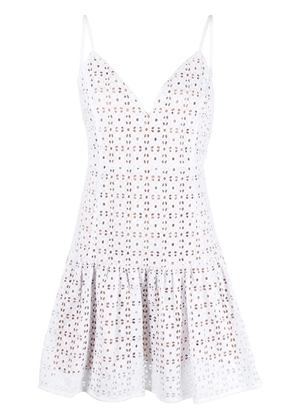 Michael Michael Kors Sangallo eyelet mini-dress - White