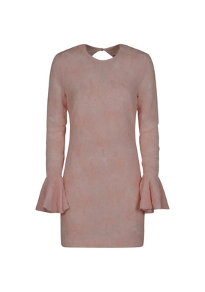 ROTATE BIRGER CHRISTENSEN bell-cuff open-back mini dress - Pink
