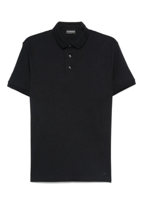 Emporio Armani cotton short-sleeve polo shirt - Blue