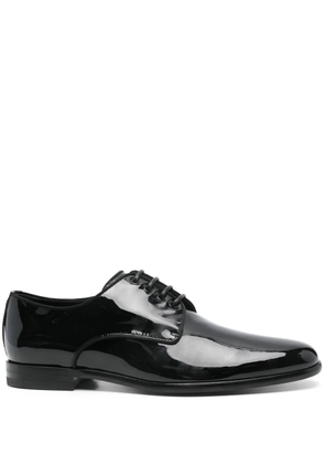 Dolce & Gabbana patent-finish loafers - Black