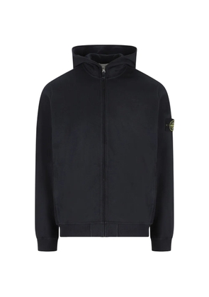 Stone Island logo-detail hoodie - Blue