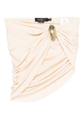 PatBO shell-embellishment mini skirt - Neutrals