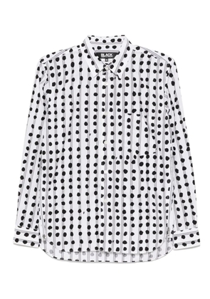 Black Comme Des Garçons x Filip Pagowski striped shirt - White