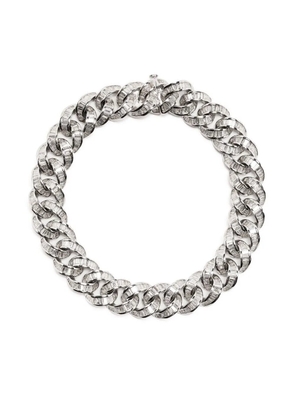 SHAY 18K white gold diamond chain-link bracelet - Silver