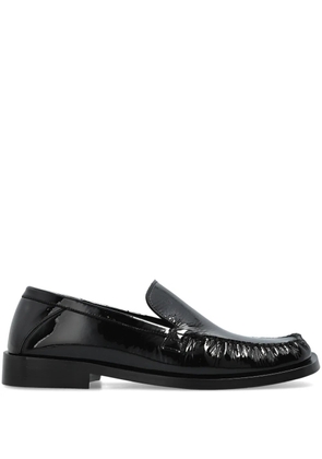 The Attico leather loafers - Black