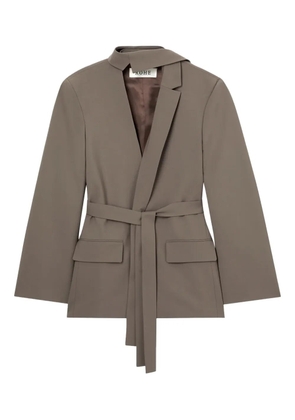 Róhe Deconstructed belted blazer - Brown