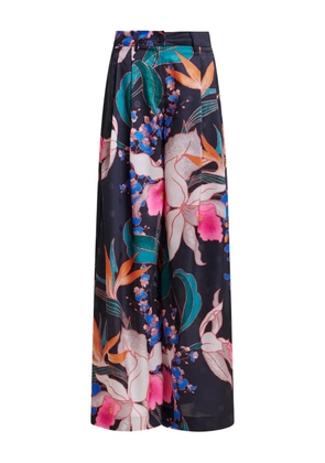 Essentiel Antwerp Ipants floral-print trousers - Black