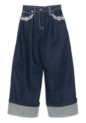 Simone Rocha Wide Puddle jeans - Blue