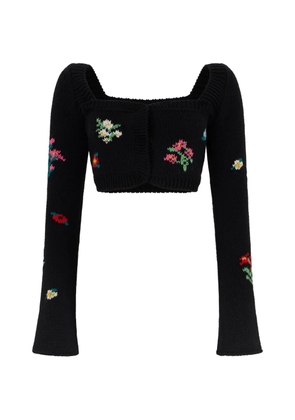 Philosophy Di Lorenzo Serafini cropped floral cardigan - Black