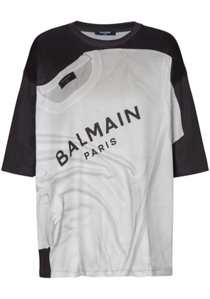 Balmain trompe l'oeil T-shirt - White