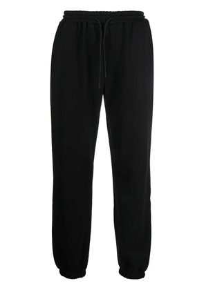 MSGM logo-print cotton track pants - Black
