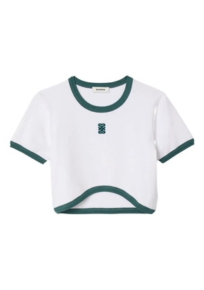 SANDRO two-tone T-shirt - White