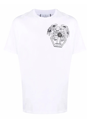 Philipp Plein Hexagon eagle logo-print T-shirt - White