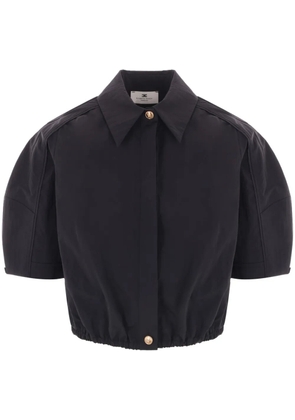 Elisabetta Franchi puff-sleeve shirt - Black