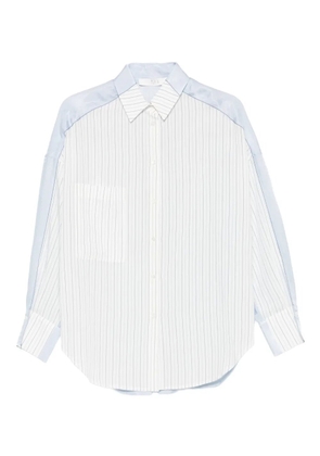 Tela pinstripe panelled shirt - White