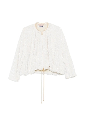 Vivetta sequin zip jacket - White