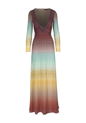 Missoni gradient-effect maxi dress - Red