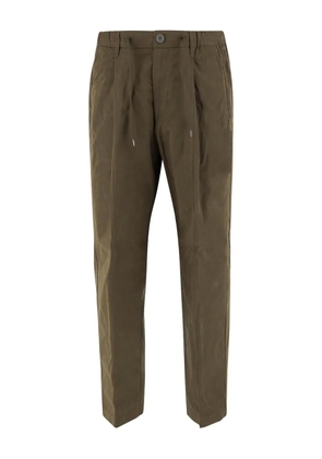 Herno pleated drawstring trousers - Green
