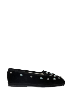 Fortela Frutate suede ballet flats - Black