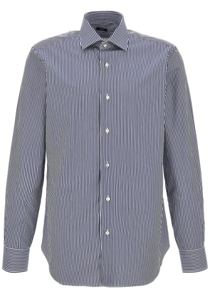 Barba striped shirt - Blue