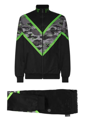 Plein Sport camouflage-print tracksuit set - Black