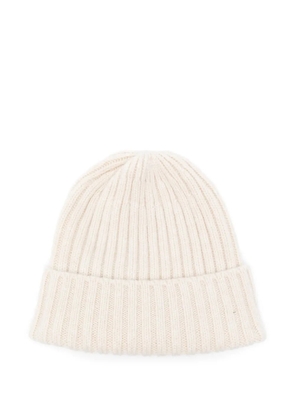 Fedeli ribbed cashmere beanie - Neutrals
