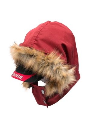 Martine Rose fur trim hat - Red