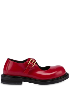 Moschino buckled loafers - Red