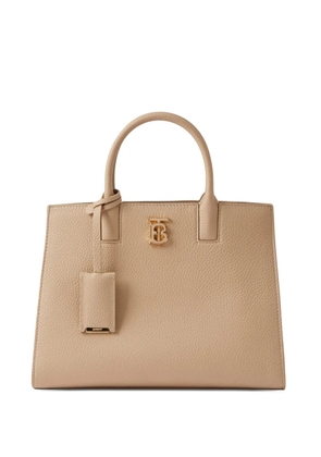 Burberry Frances leather tote bag - Neutrals