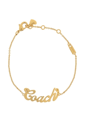 Coach heart nameplate bracelet - Gold