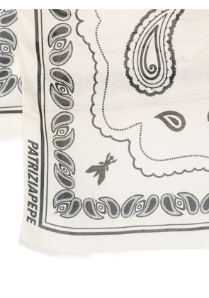 Patrizia Pepe graphic-print scarf - Neutrals