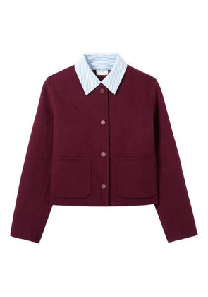 Claudie Pierlot wool cropped jacket - Red