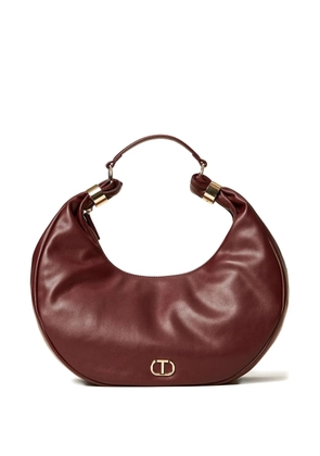 TWINSET medium Eclipse crescent-shaped shoulder bag - Brown