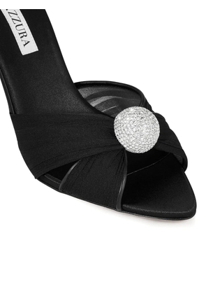 Aquazzura Mystery Mule embellished sandals - Black