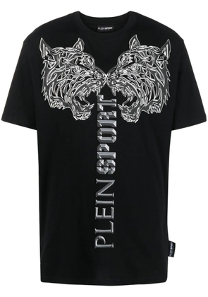 Plein Sport tiger-print T-shirt - Black