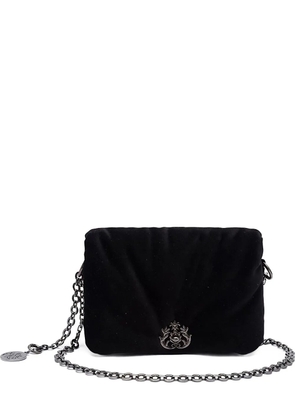 Isla velvet clutch bag - Black