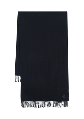 Maison Kitsuné Fox-patch scarf - Blue