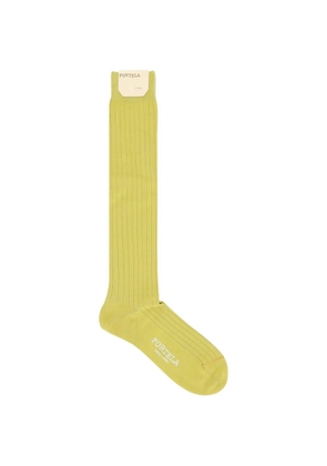 Fortela Elashort ribbed knee-high socks - Green