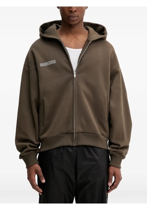Pangaia zip-up hoodie - Brown