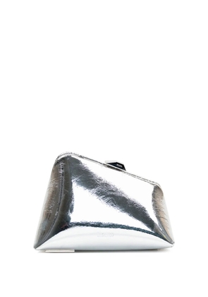 The Attico mini Midnight clutch bag - Silver