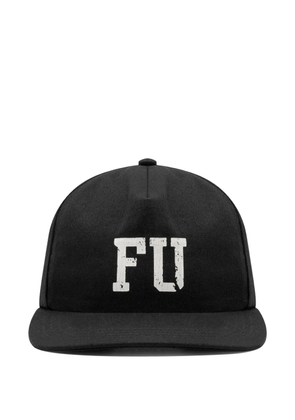 Fear Of God FU logo-plaque baseball cap - Black
