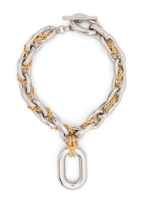 Rabanne Paco chain necklace - Silver