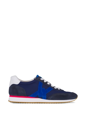 Veronica Beard suede lace-up trainers - Blue