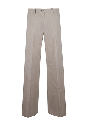 Nine In The Morning buttoned straight trousers - Neutrals