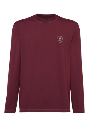 Brunello Cucinelli logo-embroidered long-sleeve T-shirt