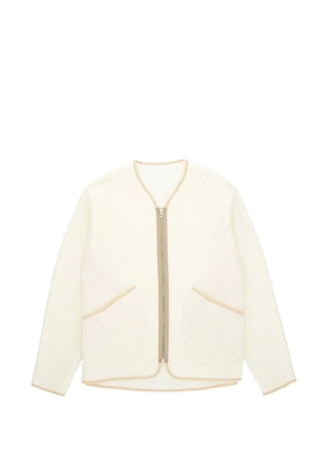 Fortela Sherpa contrast-trim wool jacket - Neutrals